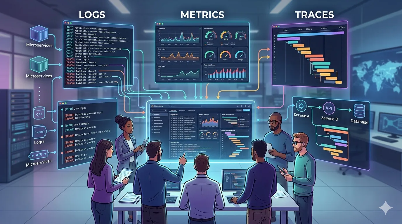 Observability 101: Logs, Metrics, Traces untuk Tim Modern